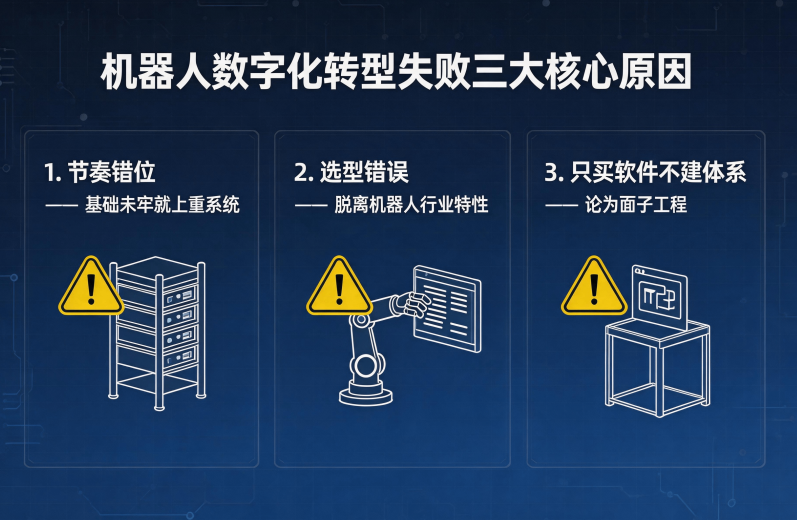 机器人数字化转型失败原因